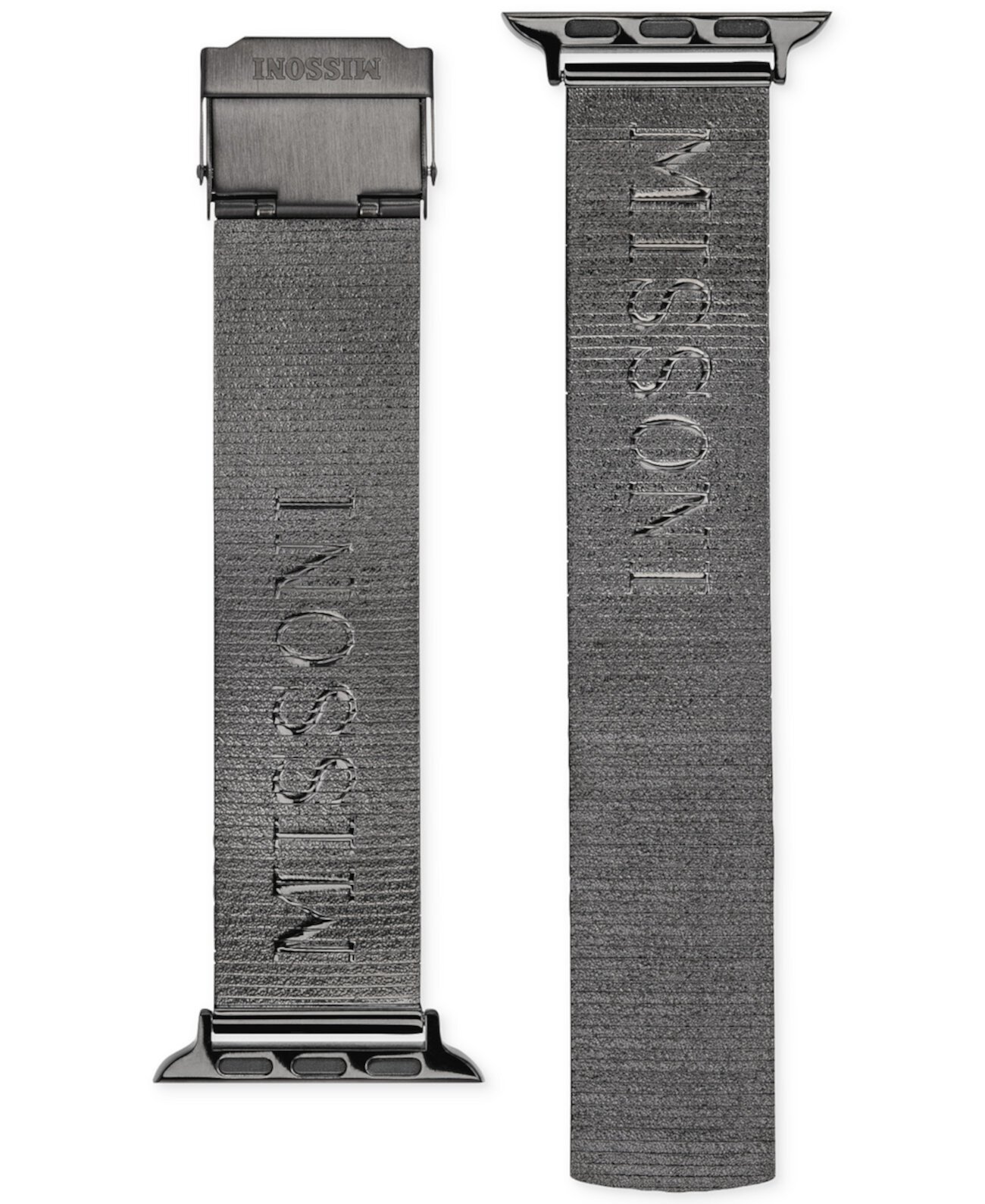 Сетчатый браслет из нержавеющей стали с ионным покрытием Gunmetal для Apple Watch® 38 мм/40 мм Missoni
