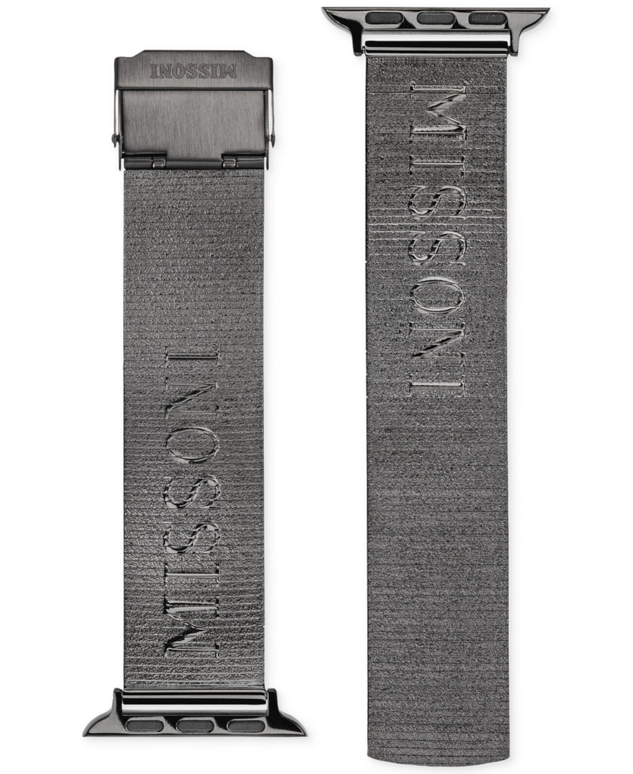 Сетчатый браслет из нержавеющей стали с ионным покрытием Gunmetal для Apple Watch® 42 мм/44 мм Missoni
