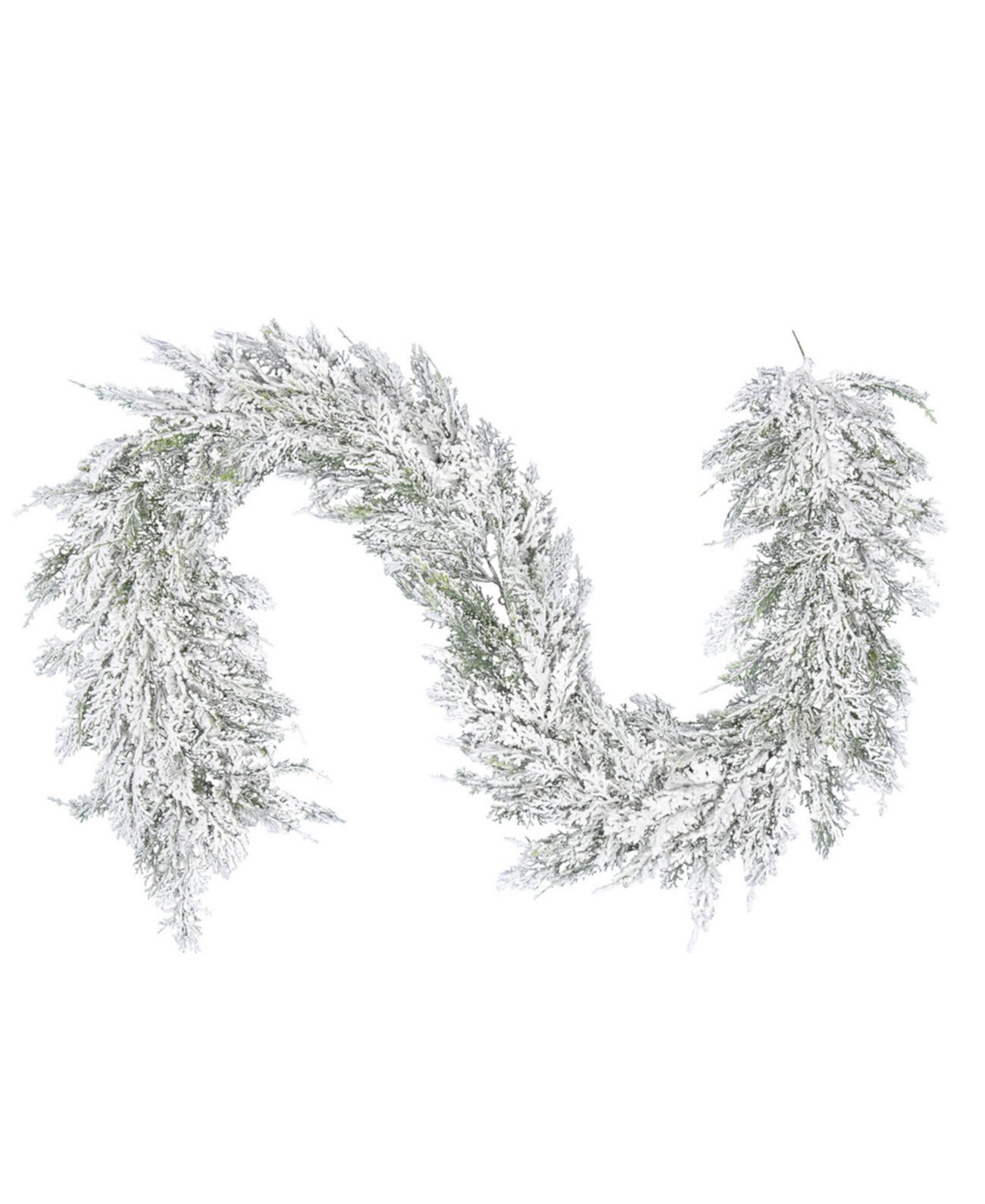 75" Artificial Snowy Cedar Garland Vickerman