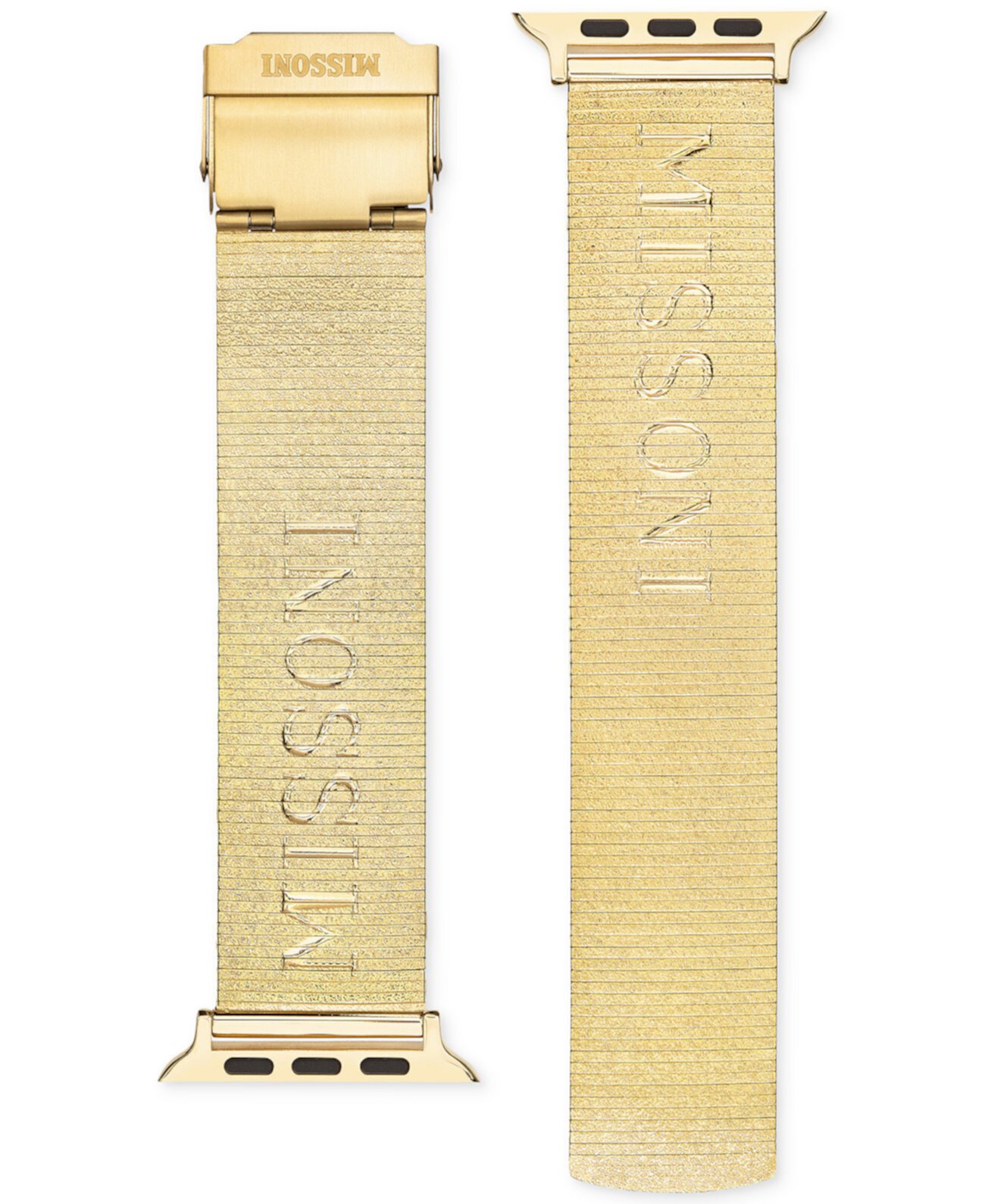 Сетчатый браслет из нержавеющей стали с ионным покрытием золота для Apple Watch® 38 мм/40 мм Missoni