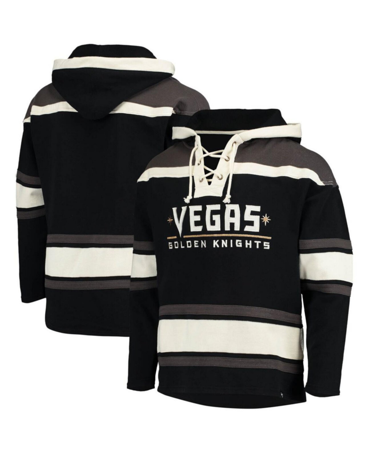 Мужская толстовка с капюшоном '47 Black Vegas Golden Knights Superior Lacer Team '47 Brand
