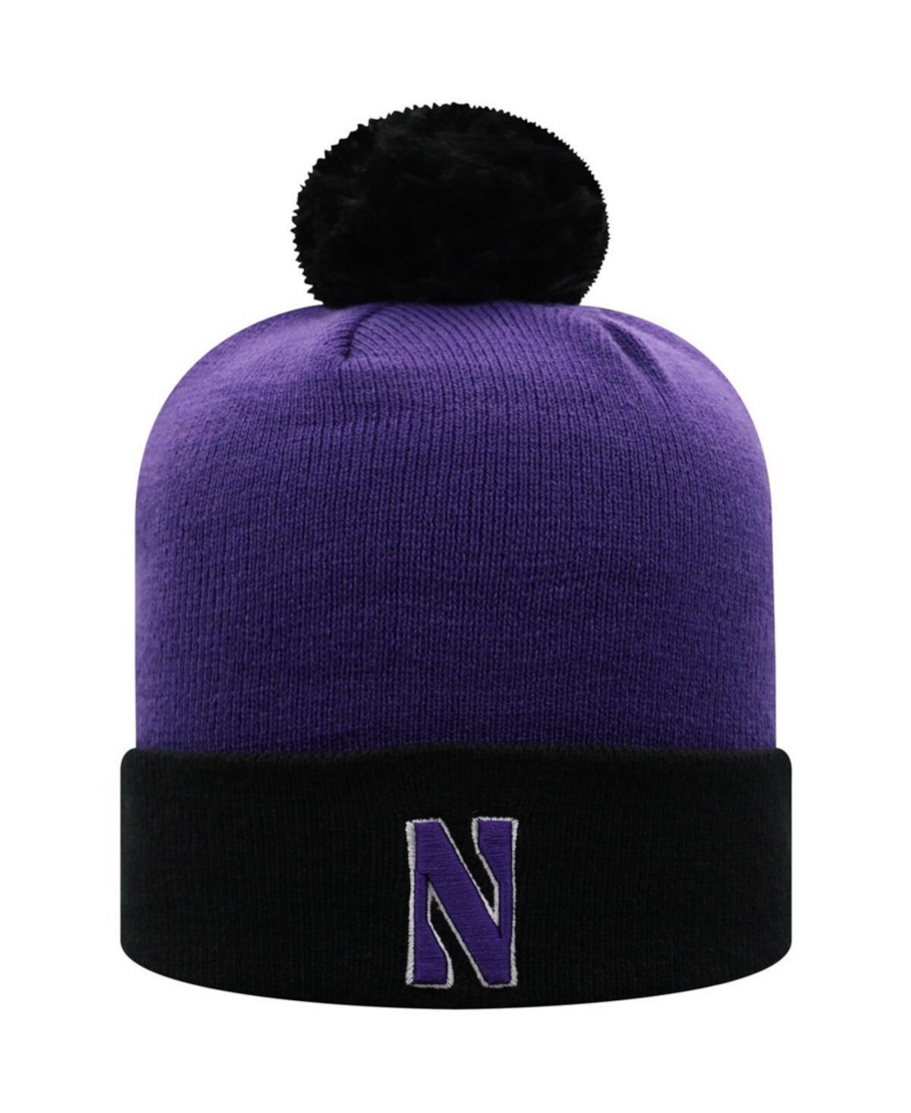 Шапка с помпоном Northwestern Wildcats, двухцветная, 100% акриловая Top of the World