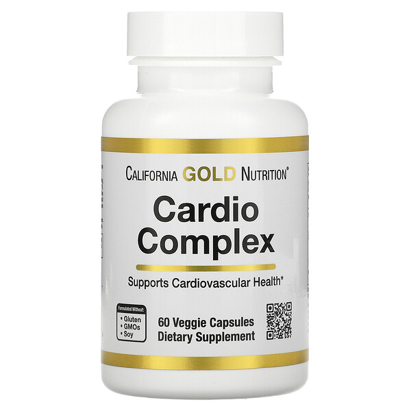 Кардио комплекс, 60 растительных капсул California Gold Nutrition