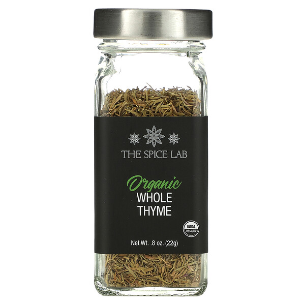 Органический цельный тимьян, 0,8 унции (22 г) The Spice Lab