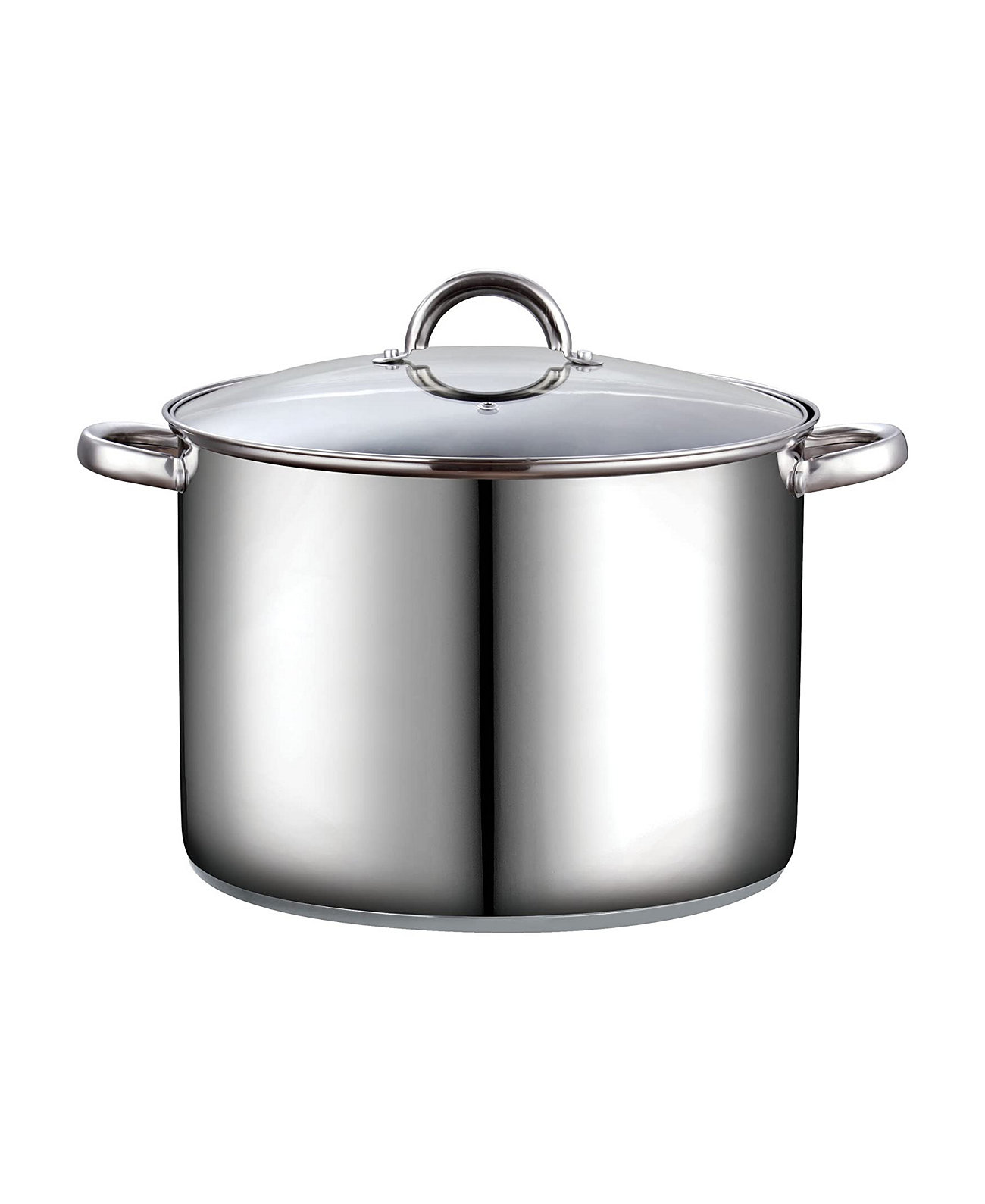 Stockpot with Lid, Basics Stainless Steel Soup Pot, 16-Quart Cook N Home