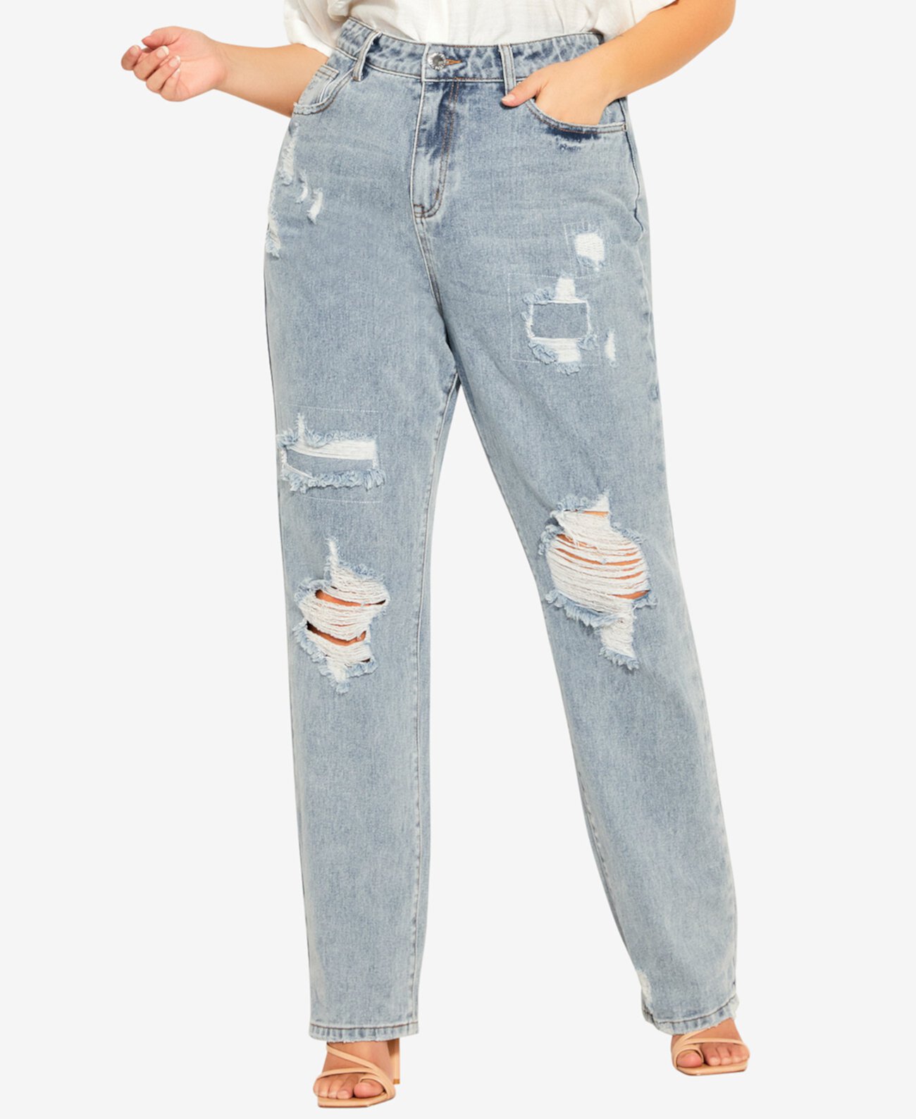 Модные джинсы больших размеров Harley Spirit City Chic