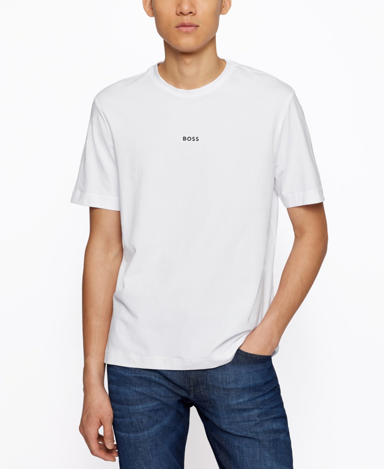 Men's Logo Print Relaxed-Fit T-Shirt Boss