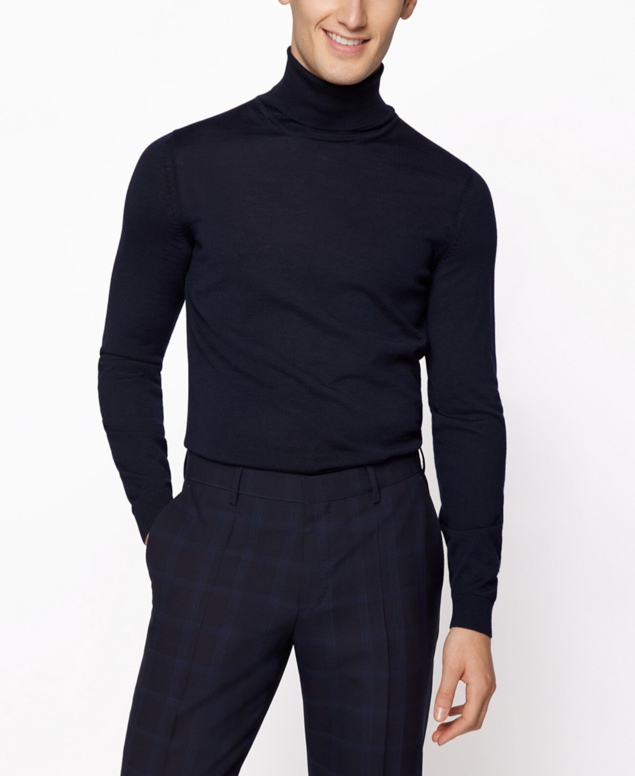 Мужской Свитер BOSS Slim-Fit Rollneck BOSS