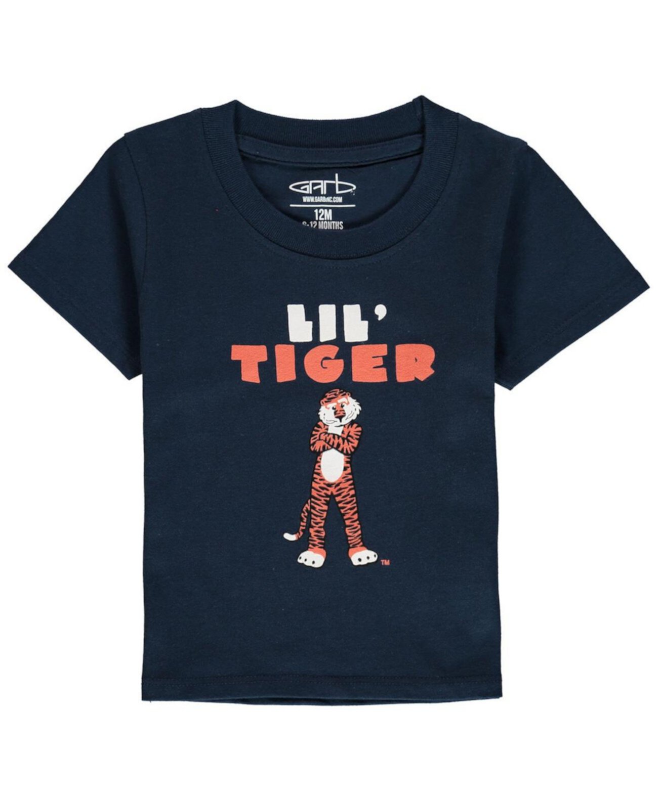 Футболка унисекс темно-синяя Auburn Tigers Lil Mascot для младенцев Garb
