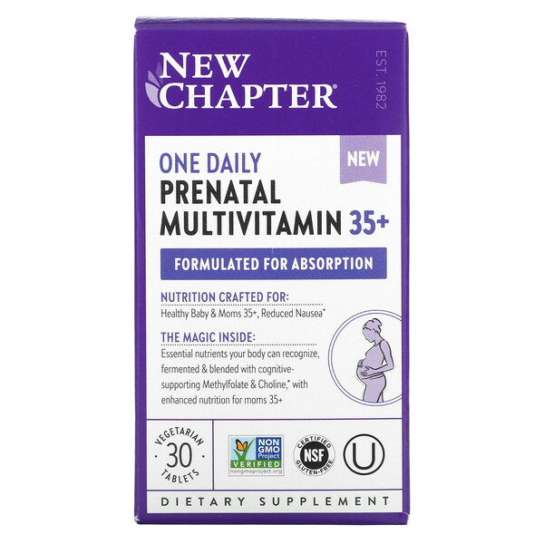 Мультивитамин для беременных 35+ - 30 вегетарианских таблеток - New Chapter New Chapter