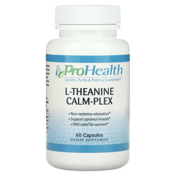 L-Theanine Calm-Plex, 60 капсул ProHealth Longevity