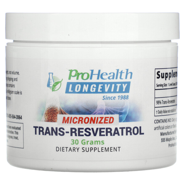 Микронизированный транс-ресвератрол, 30 г ProHealth Longevity