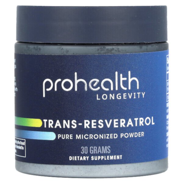 Trans-Resveratrol, Pure Micronized Powder (Порошок), 30 g ProHealth Longevity