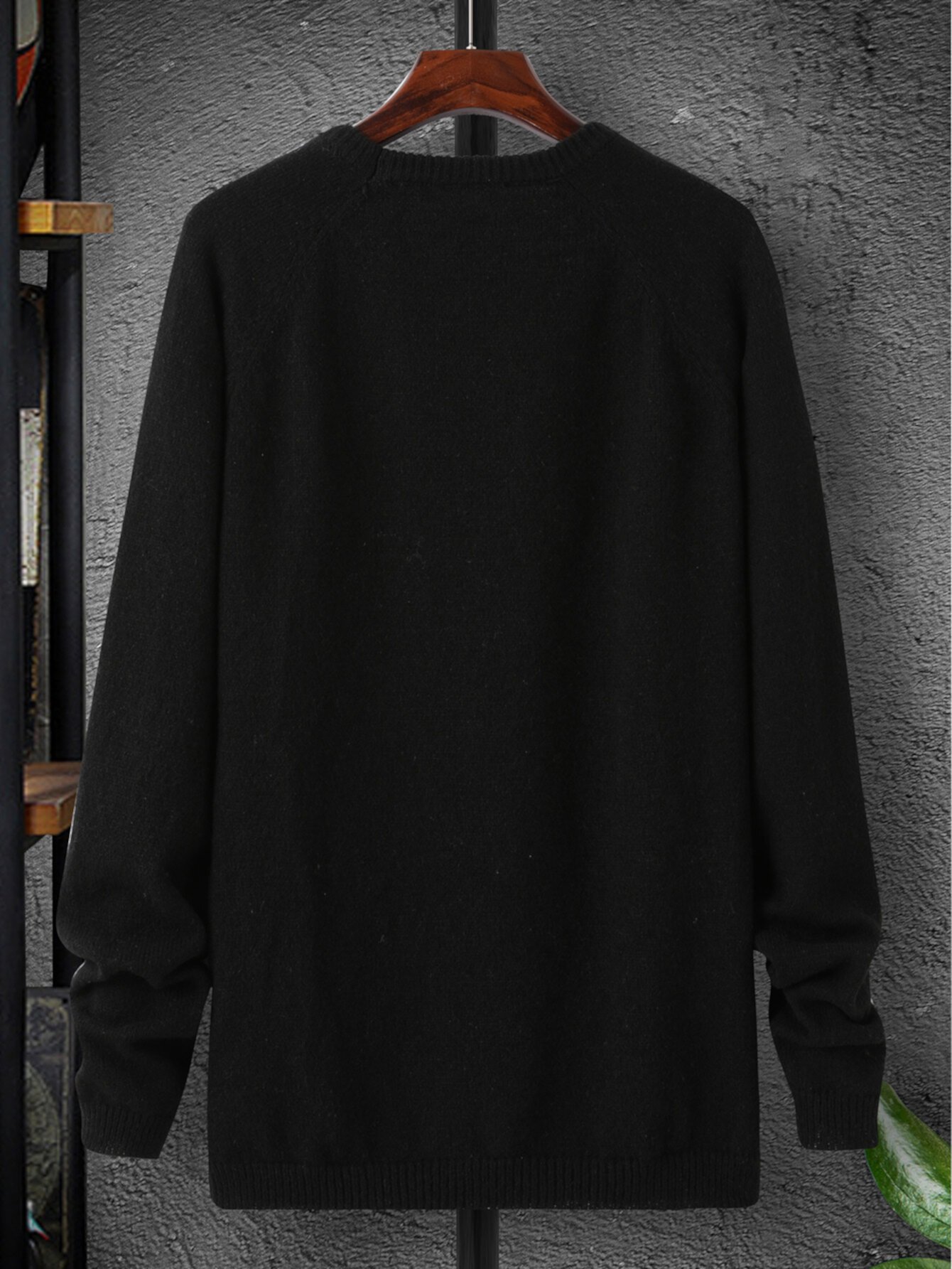 Мужской свитер с рукавами реглан SHEIN