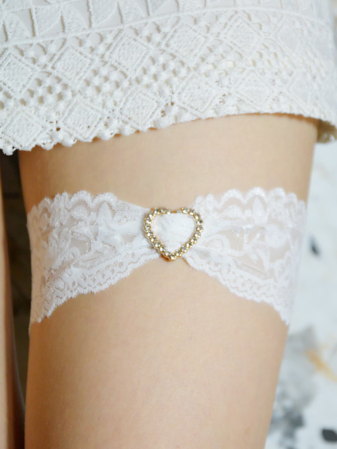 Ремень-подвязки с сердечком свадебный SHEIN