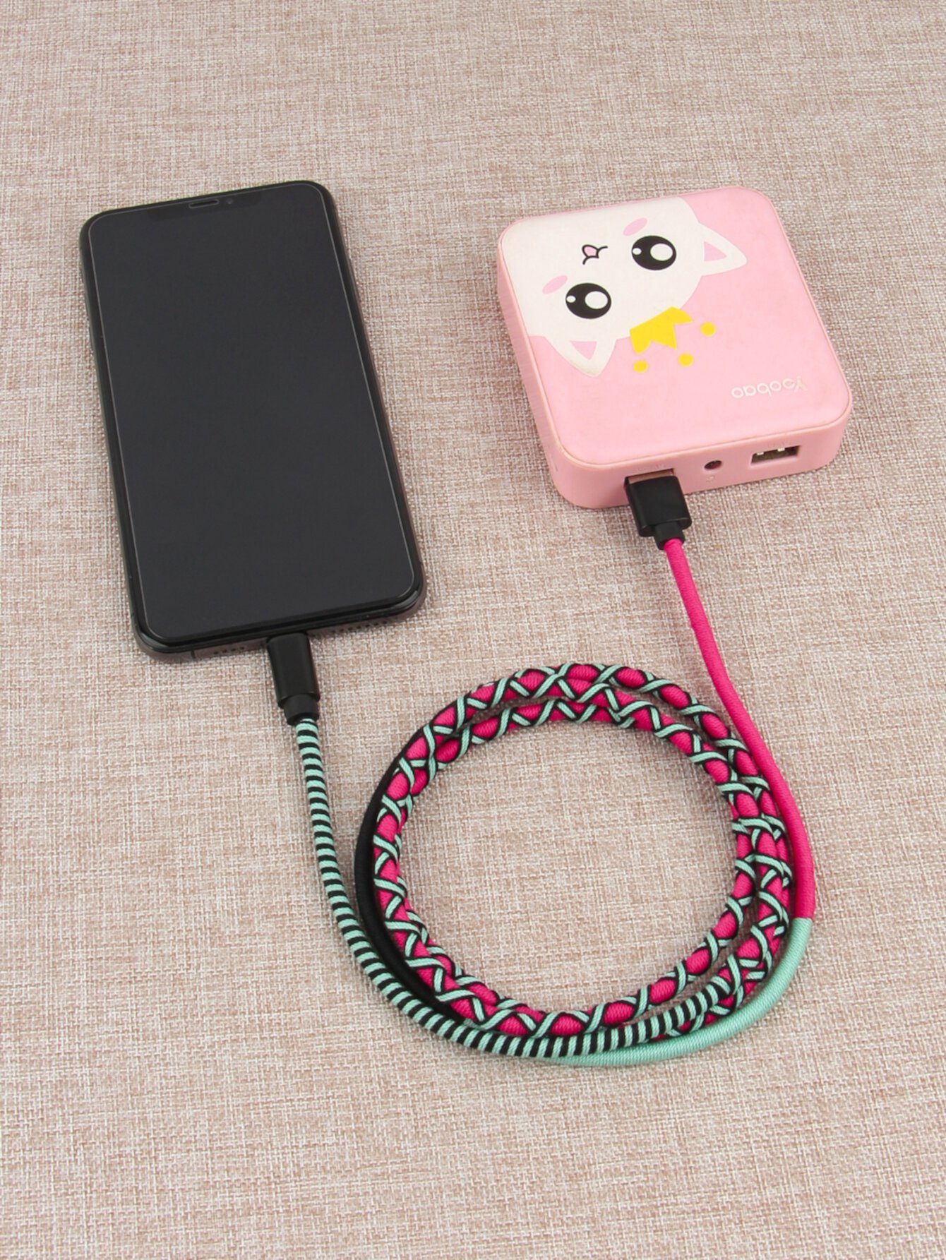 Плетеный зарядный кабель для iPhone 1шт SHEIN