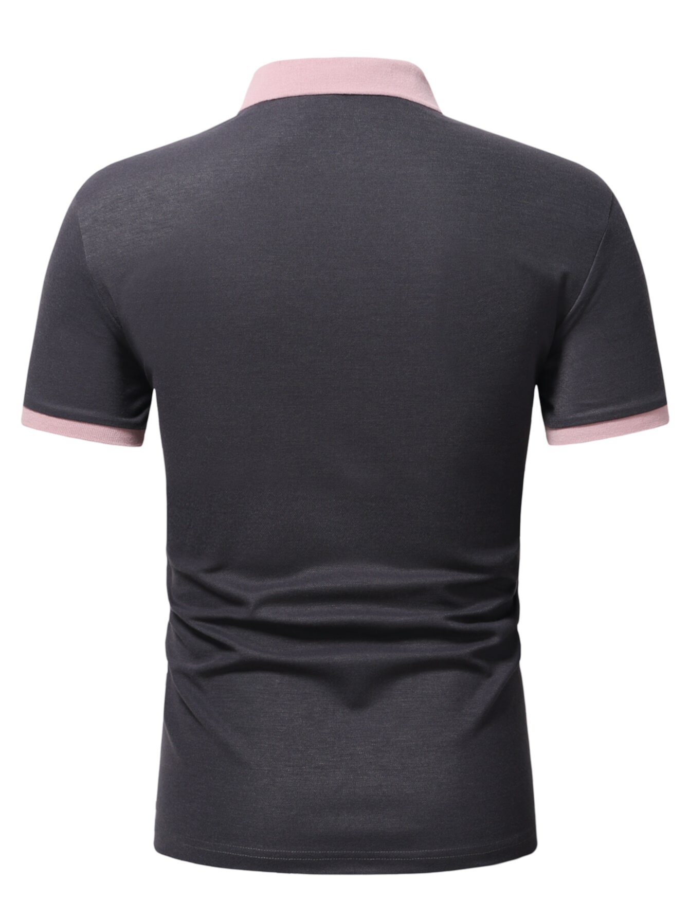 ROMWE для мужчины Рубашка-поло с буквой и контрастной отделкой ROMWE