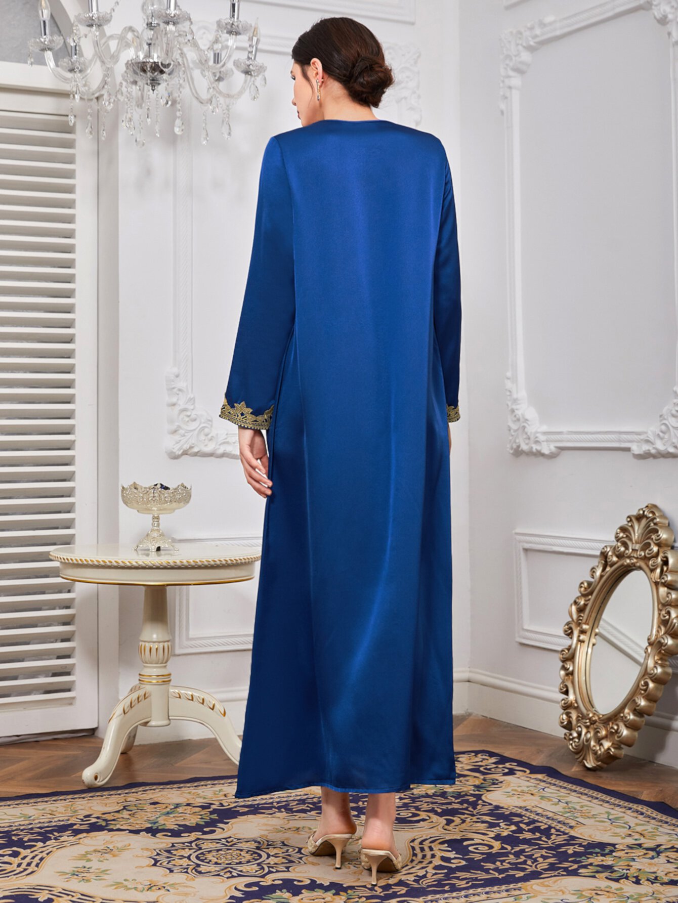 SHEIN Арабское платье лента с отделкой SHEIN