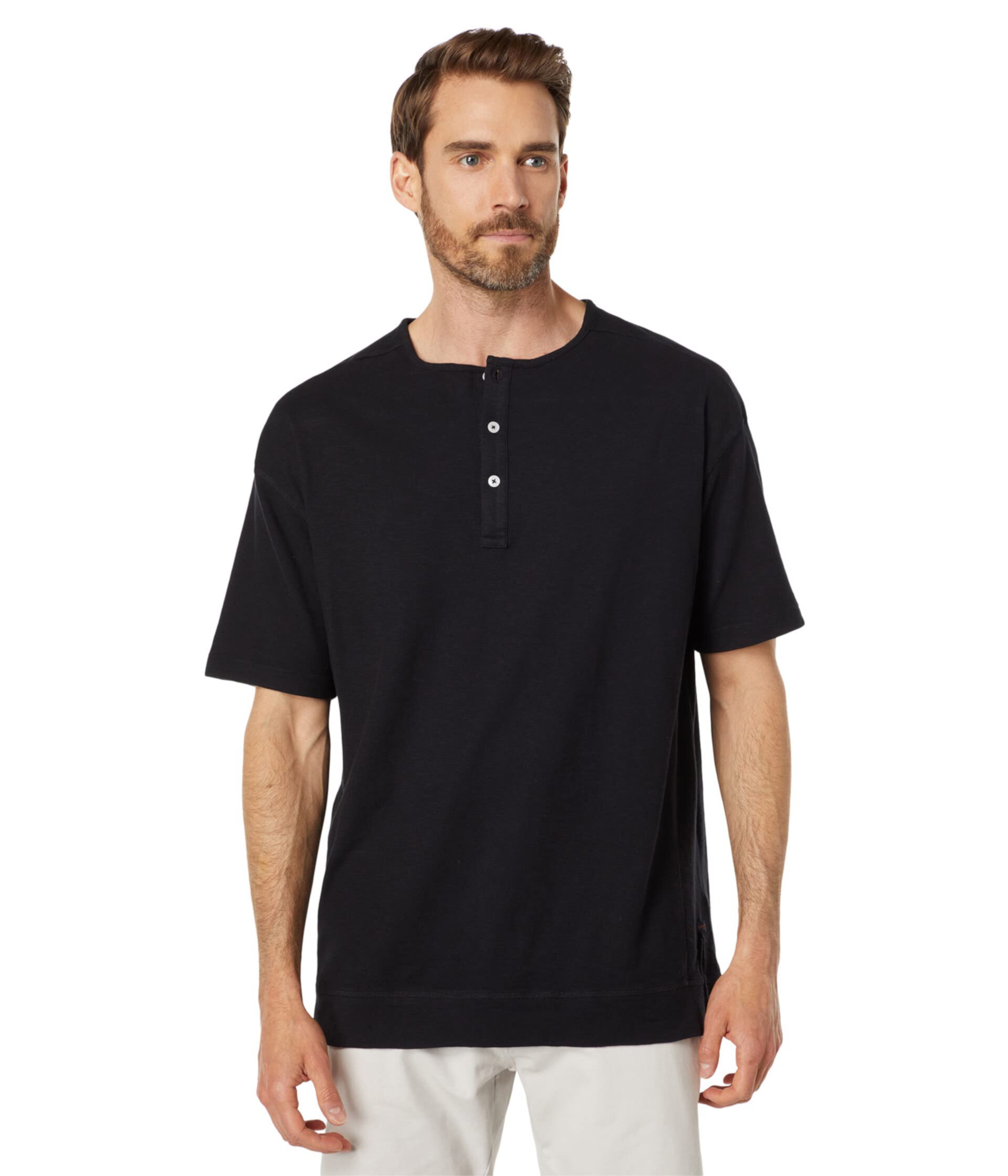 Short Sleeve Henley Good Man Brand