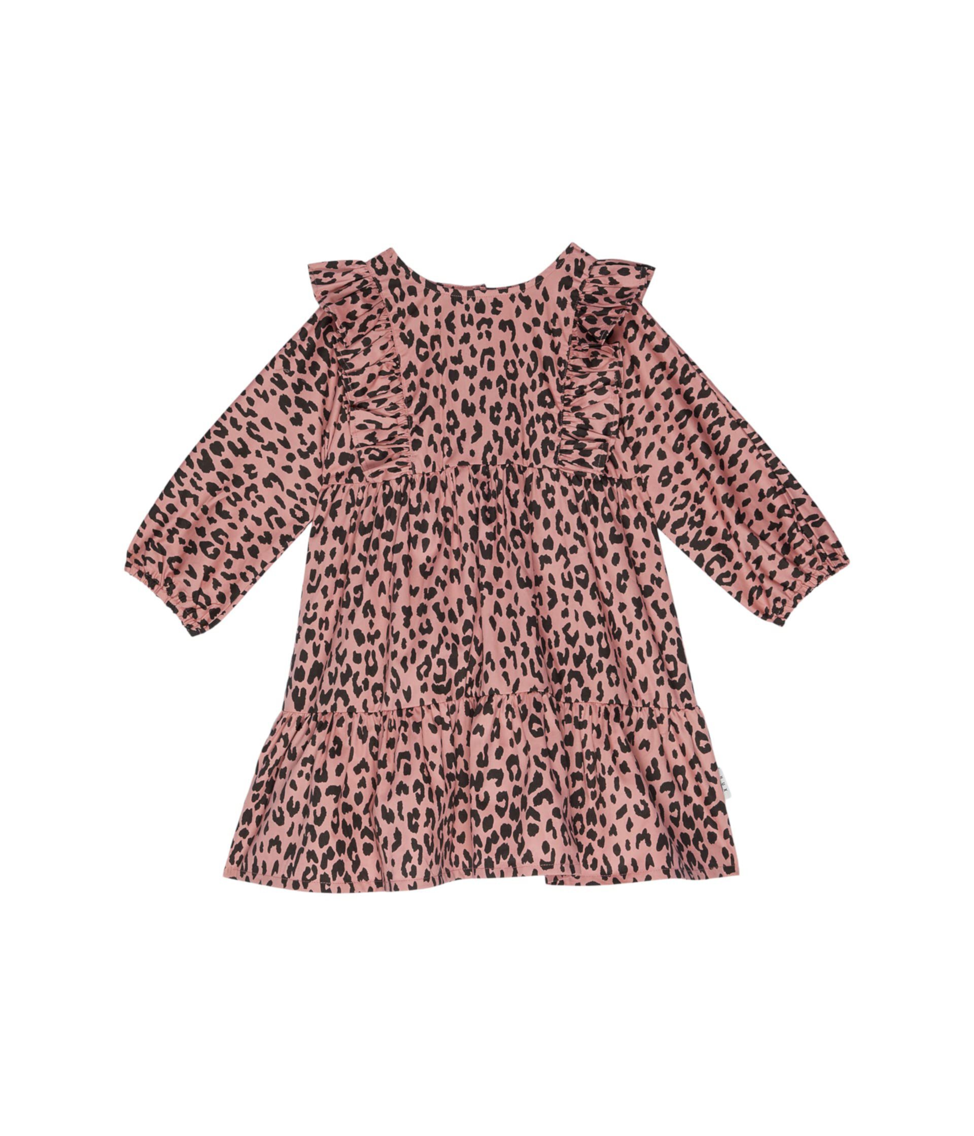 Платье Zoe с леопардовым принтом (для маленьких детей/больших детей) HUXBABY
