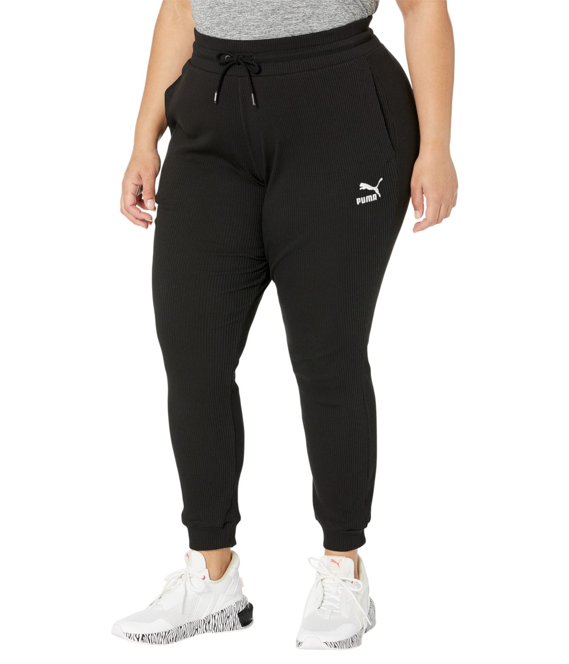 Plus Size Classics Ribbed Slim Pants Puma