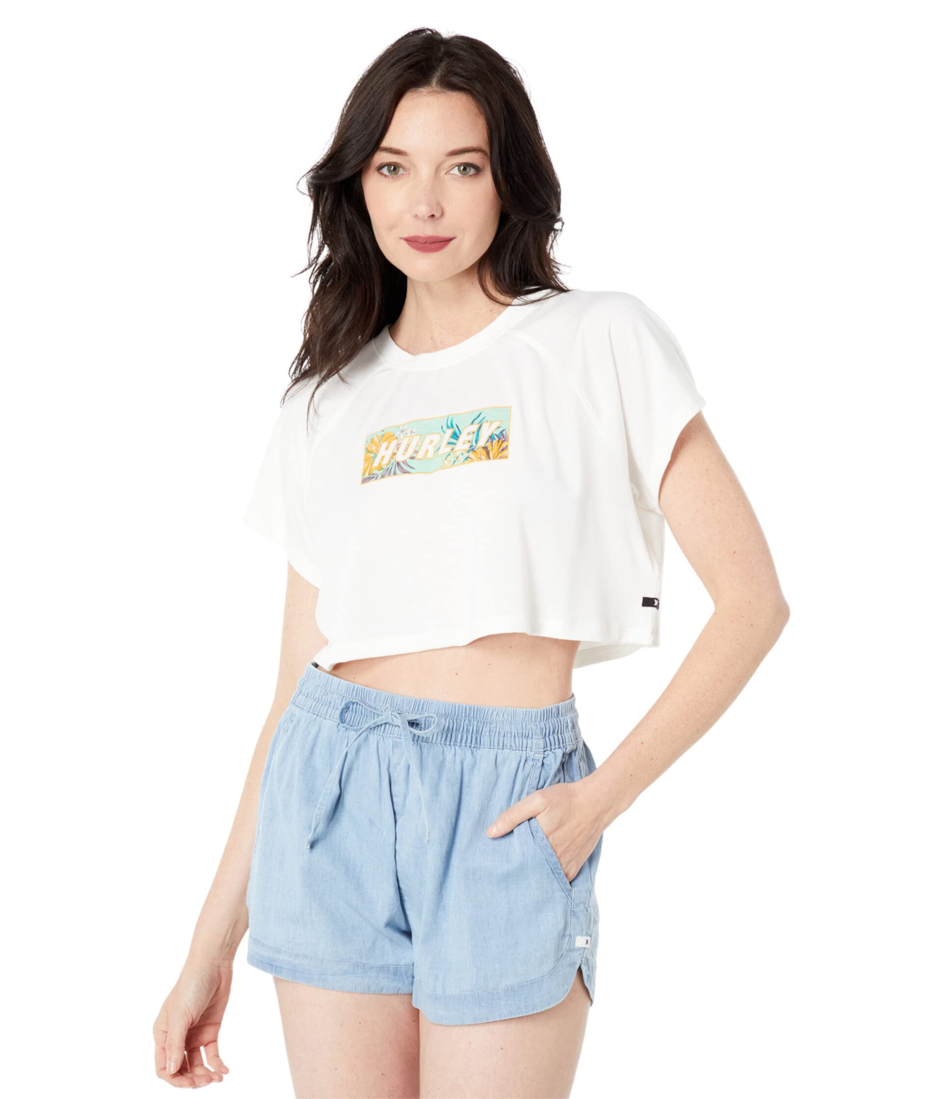 Supremeow Cropped Raglan Tee Hurley