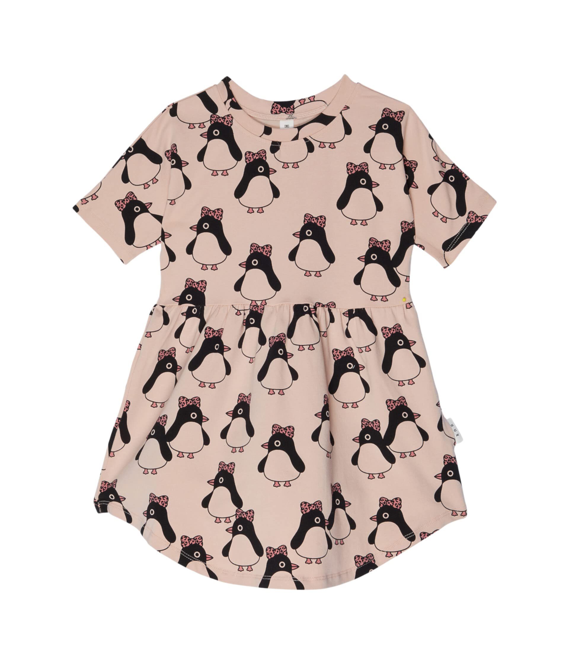 Платье Swirl с бантом и пингвином (для младенцев/малышей) HUXBABY