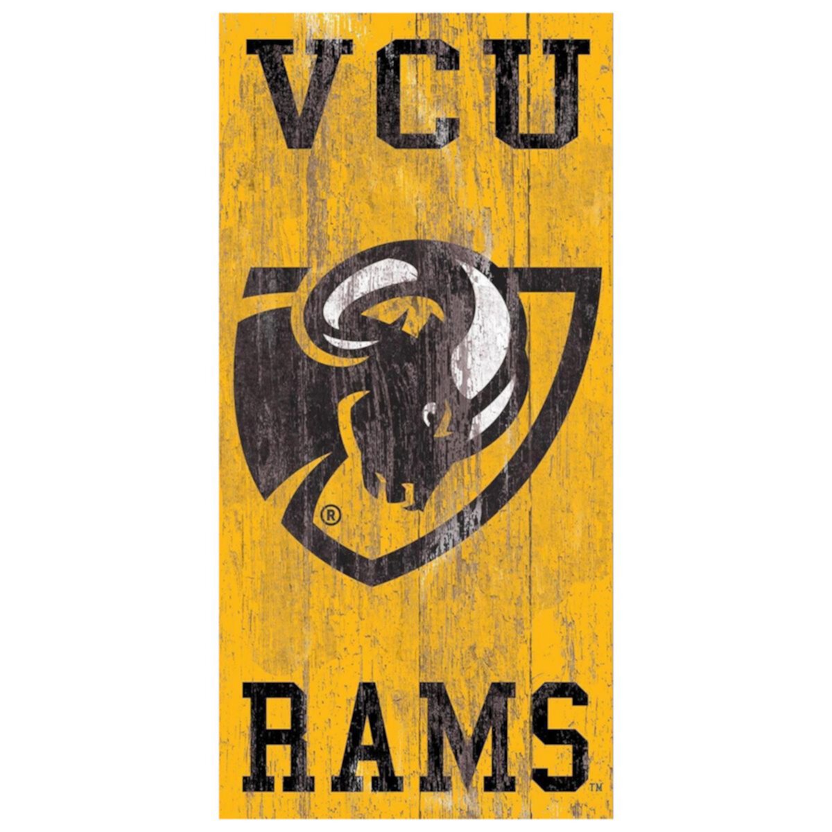 Настенный знак с логотипом VCU Rams Heritage Fan Creations
