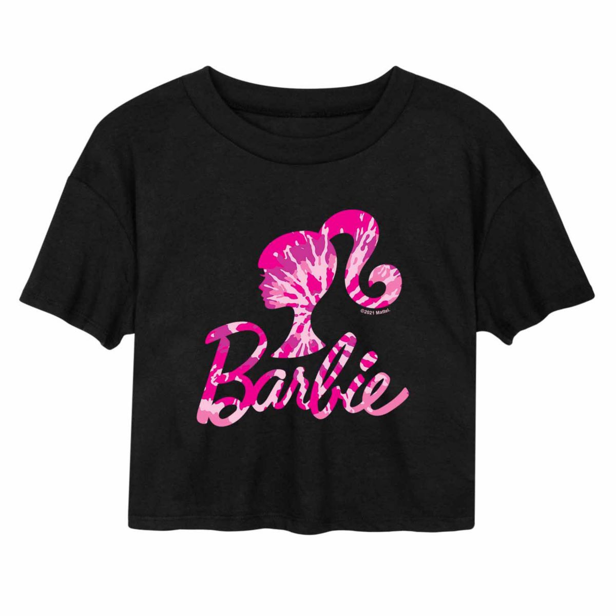 Укороченная футболка с рисунком Barbie для юниоров с принтом Tie Dye Barbie