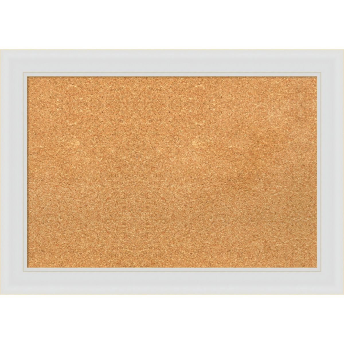 Amanti Art Flair White Narrow Framed Cork Board Wall Decor Amanti Art