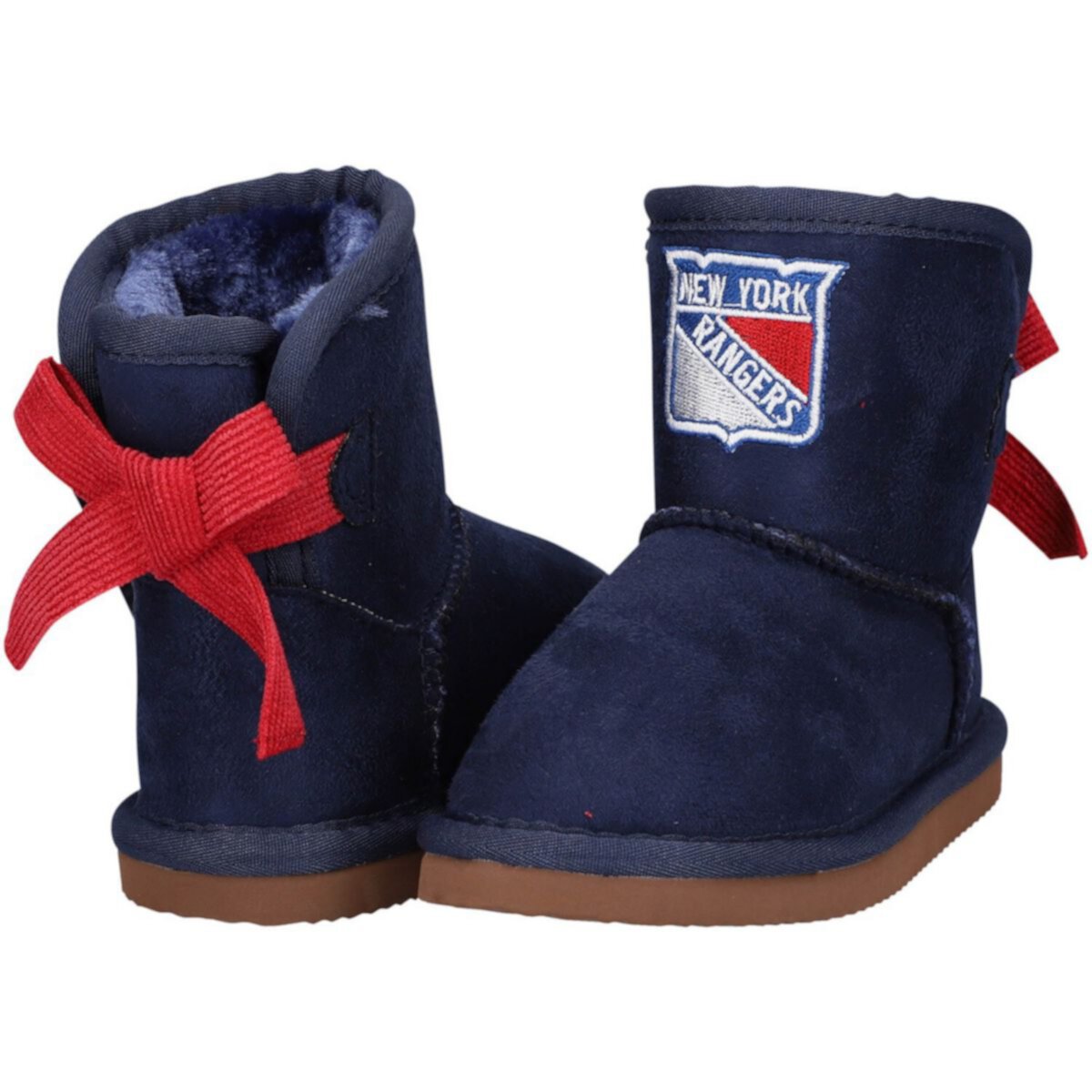 Синие ботинки New York Rangers Low Team для девочек с лентой и лентой для девочек Unbranded