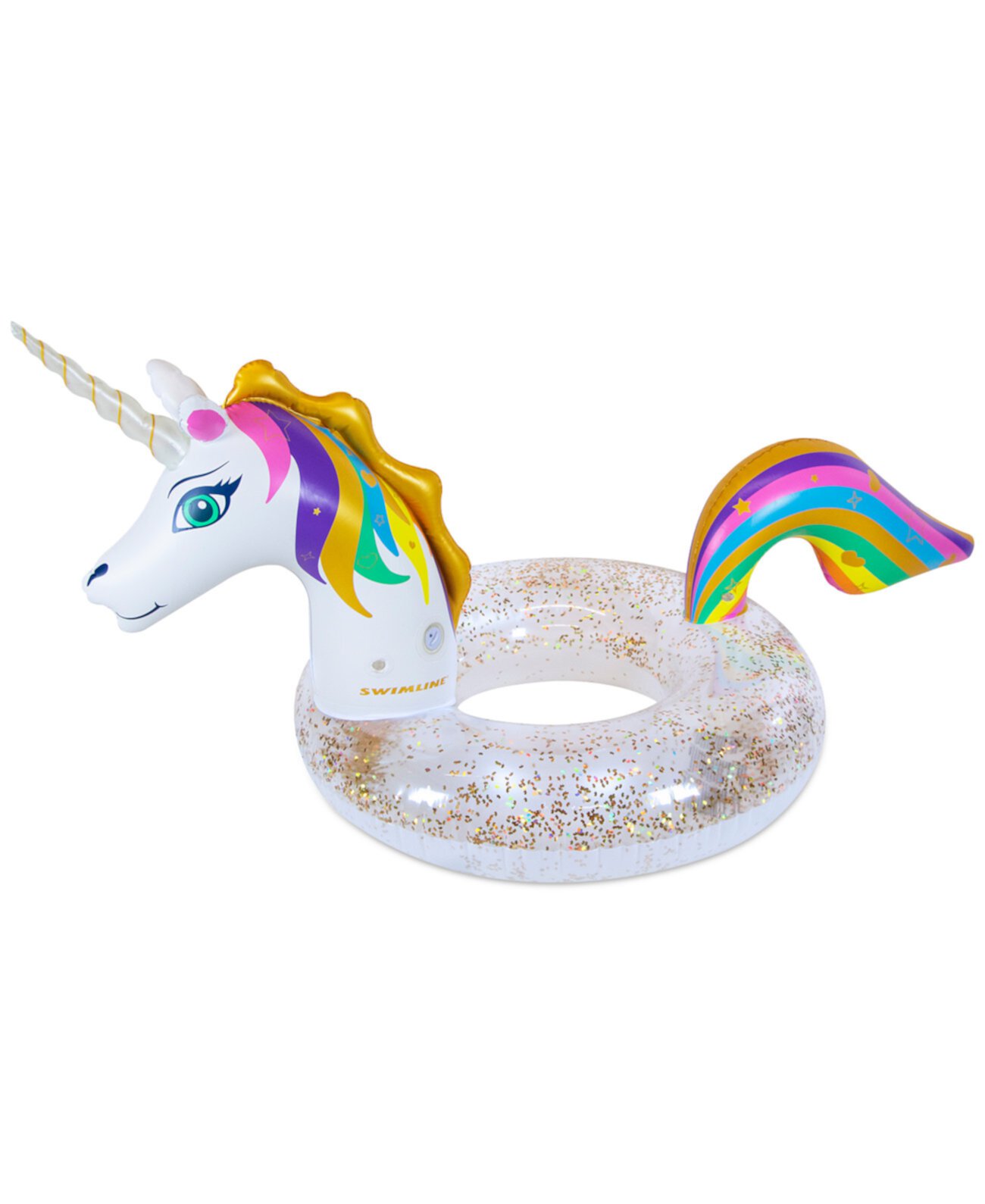 LED Magical Unicorn Floaty Ring Поплавок для бассейна Swimline