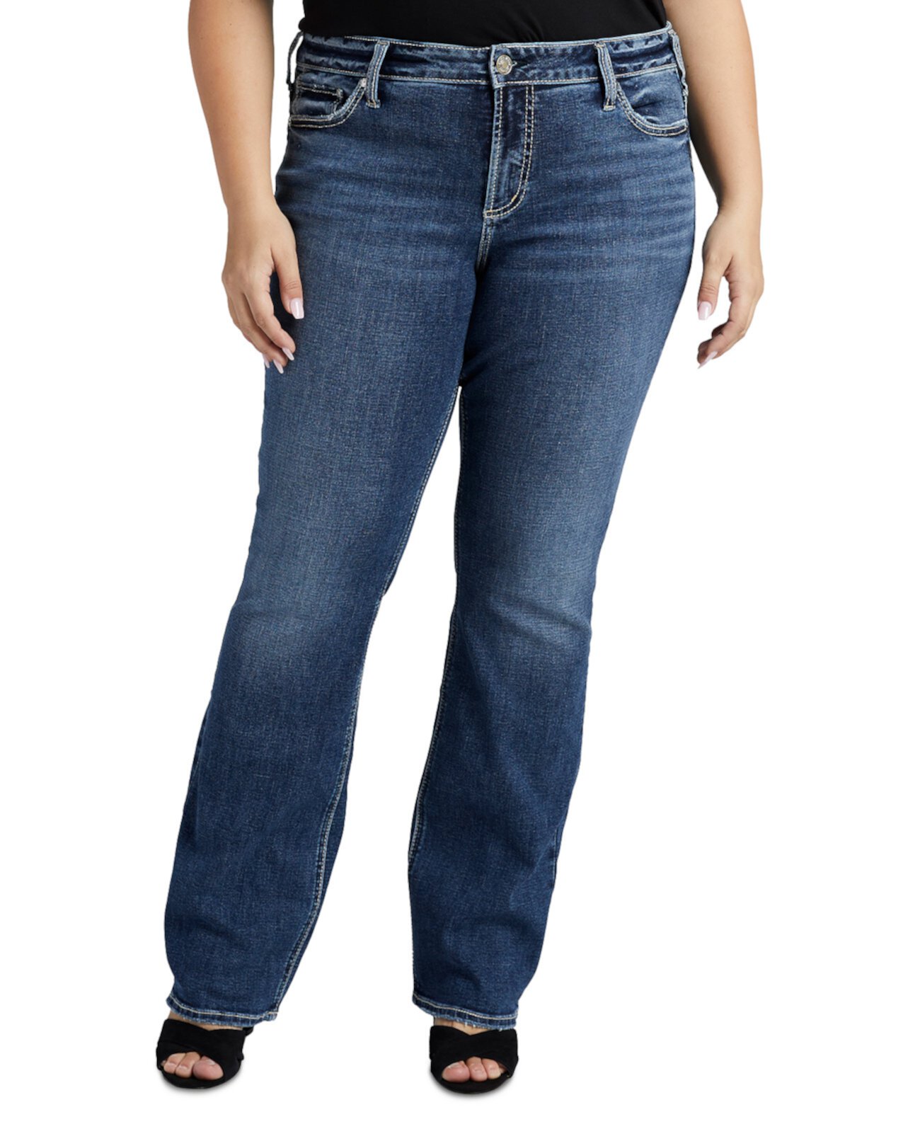 Джинсы Elyse Bootcut больших размеров Silver Jeans Co.