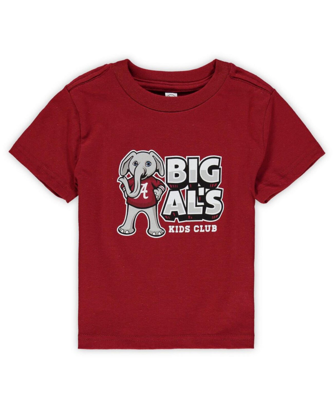 Футболка с большим логотипом Big Al's Kids Club для мальчиков и девочек для малышей Crimson Alabama Crimson Tide Big Al's Kids Club Two Feet Ahead