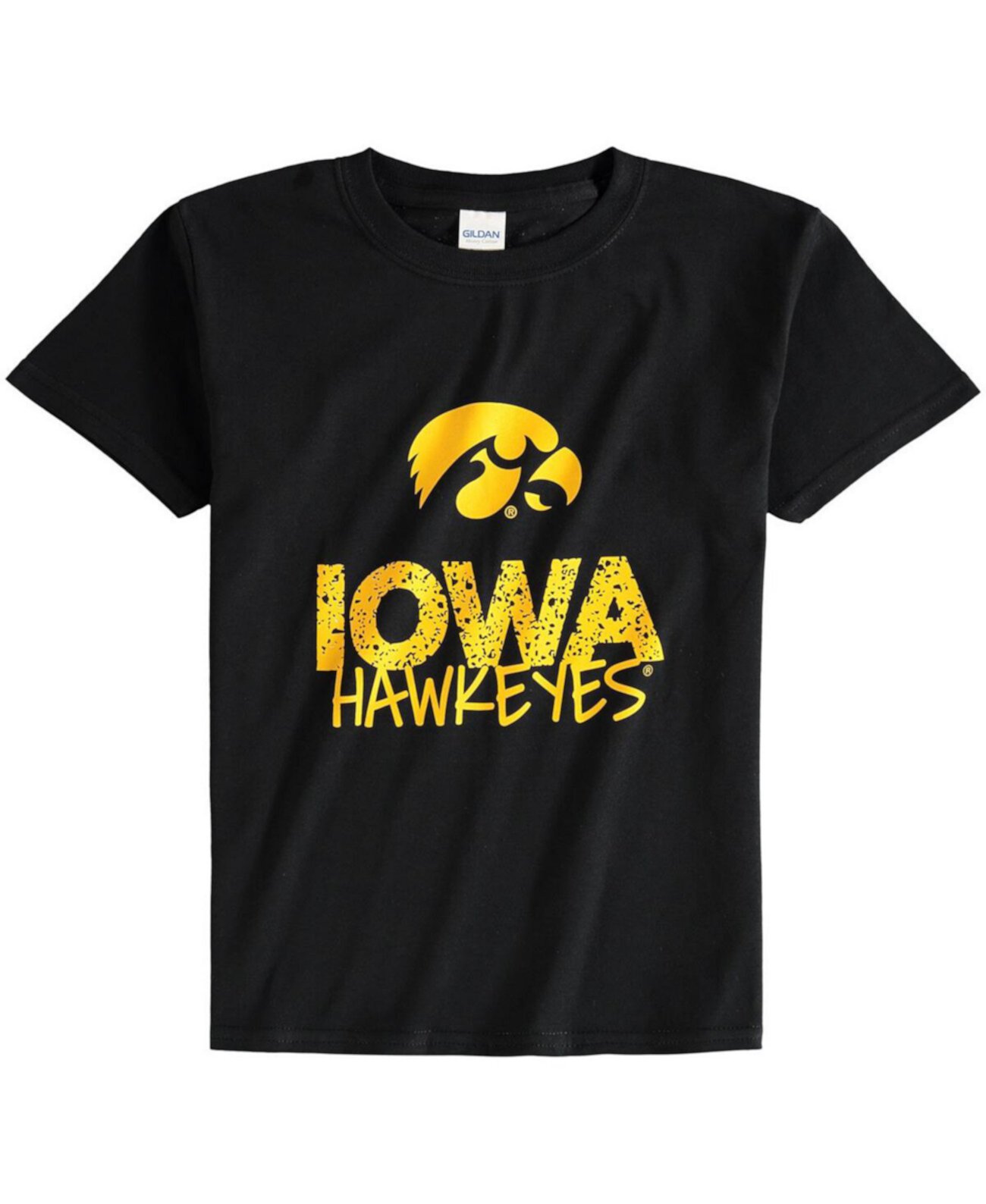 Черная футболка с круглым вырезом Big Boys Iowa Hawkeyes Two Feet Ahead