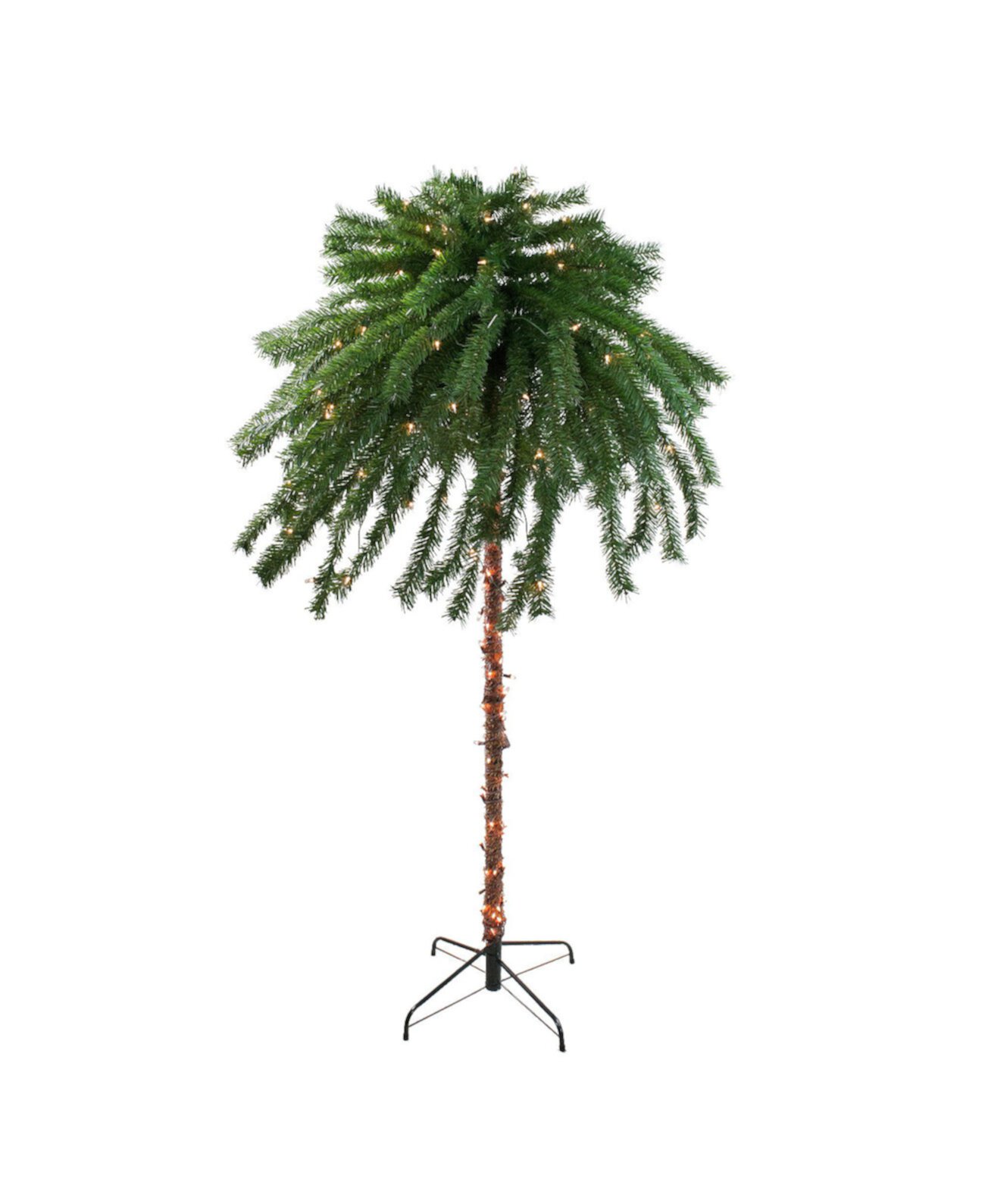 Pre-Lit Clear Lights Tropical Artificial Palm Tree, 72" Northlight