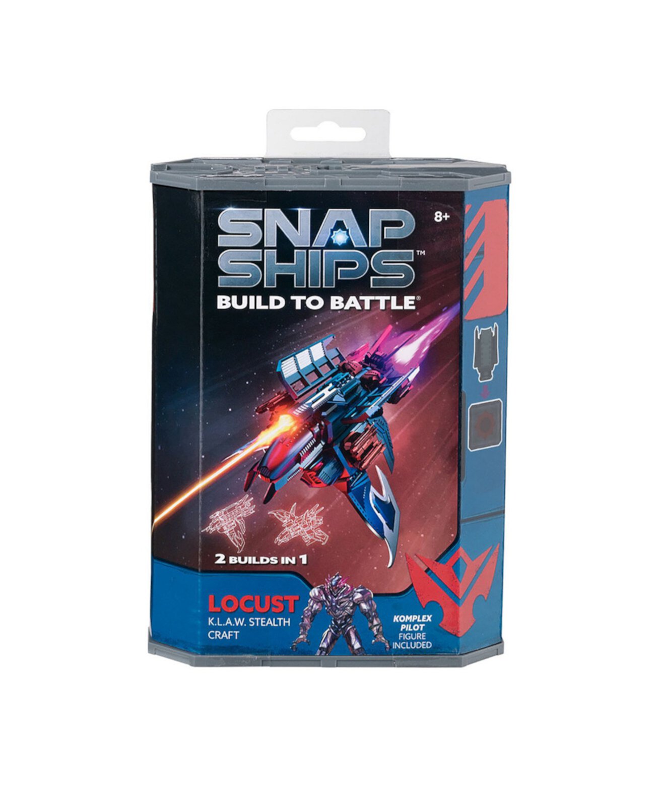 Snap Ships Locust Klaw Stealth Build to Battle, 37 штук PLAYMONSTER