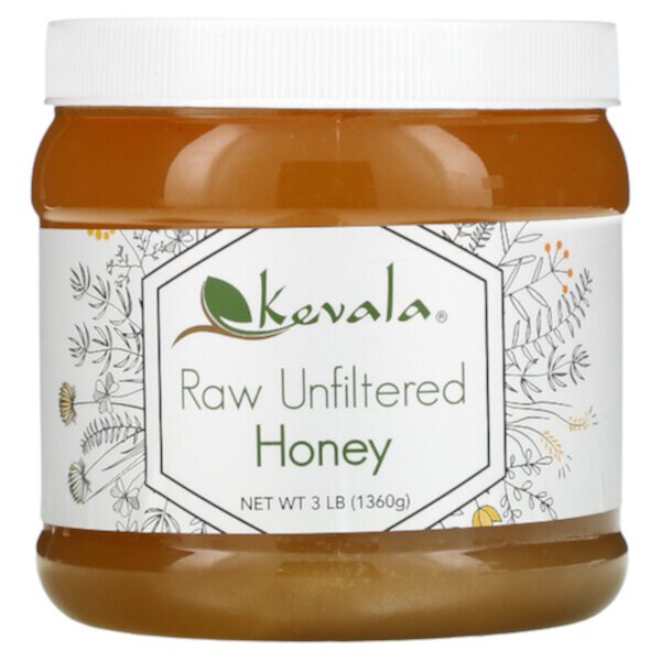 Raw Unfiltered Honey, 3 lb (1,360 g) Kevala