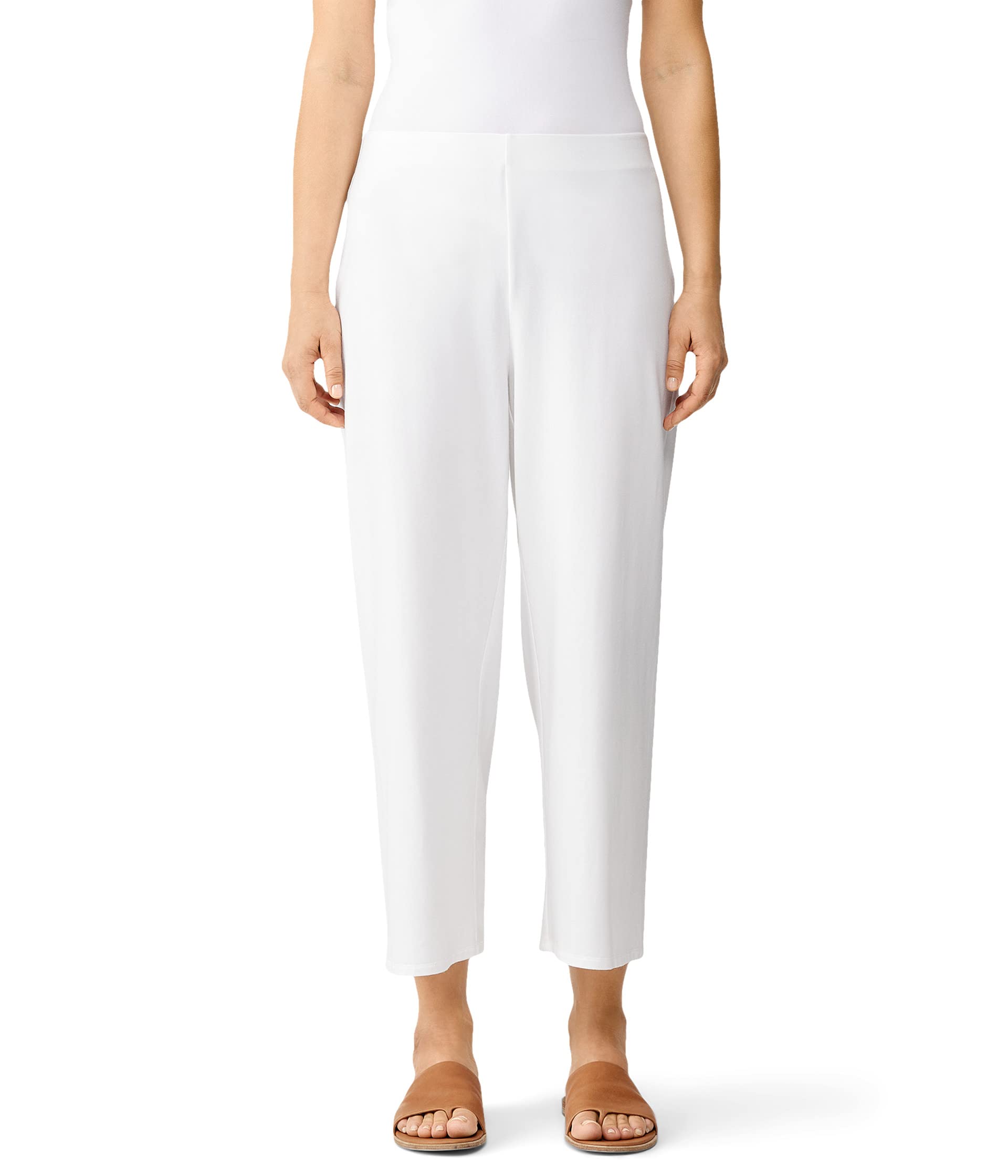 Cropped Straight Pants Eileen Fisher