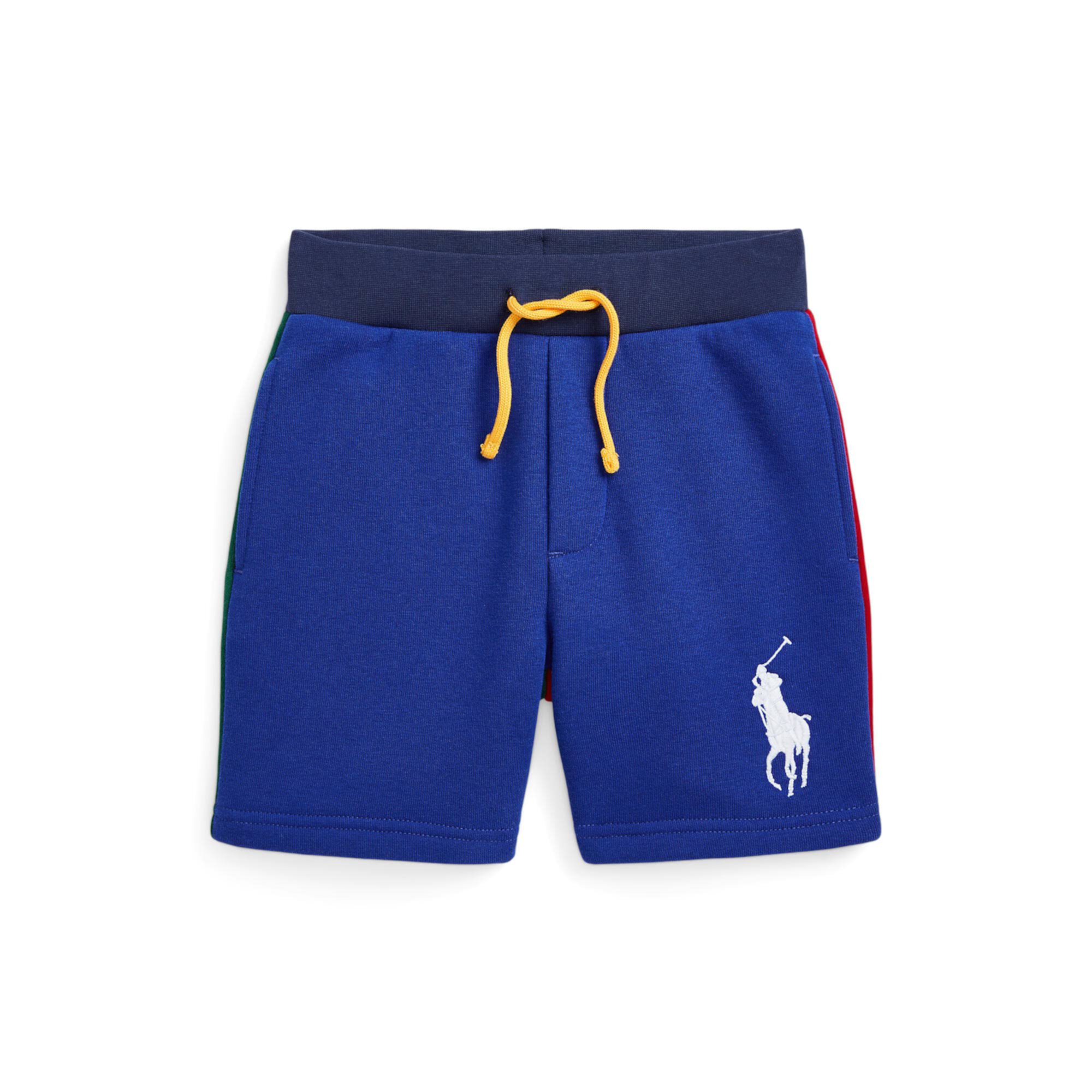 Флисовые шорты с цветными блоками Big Pony (Little Kids) Polo Ralph Lauren
