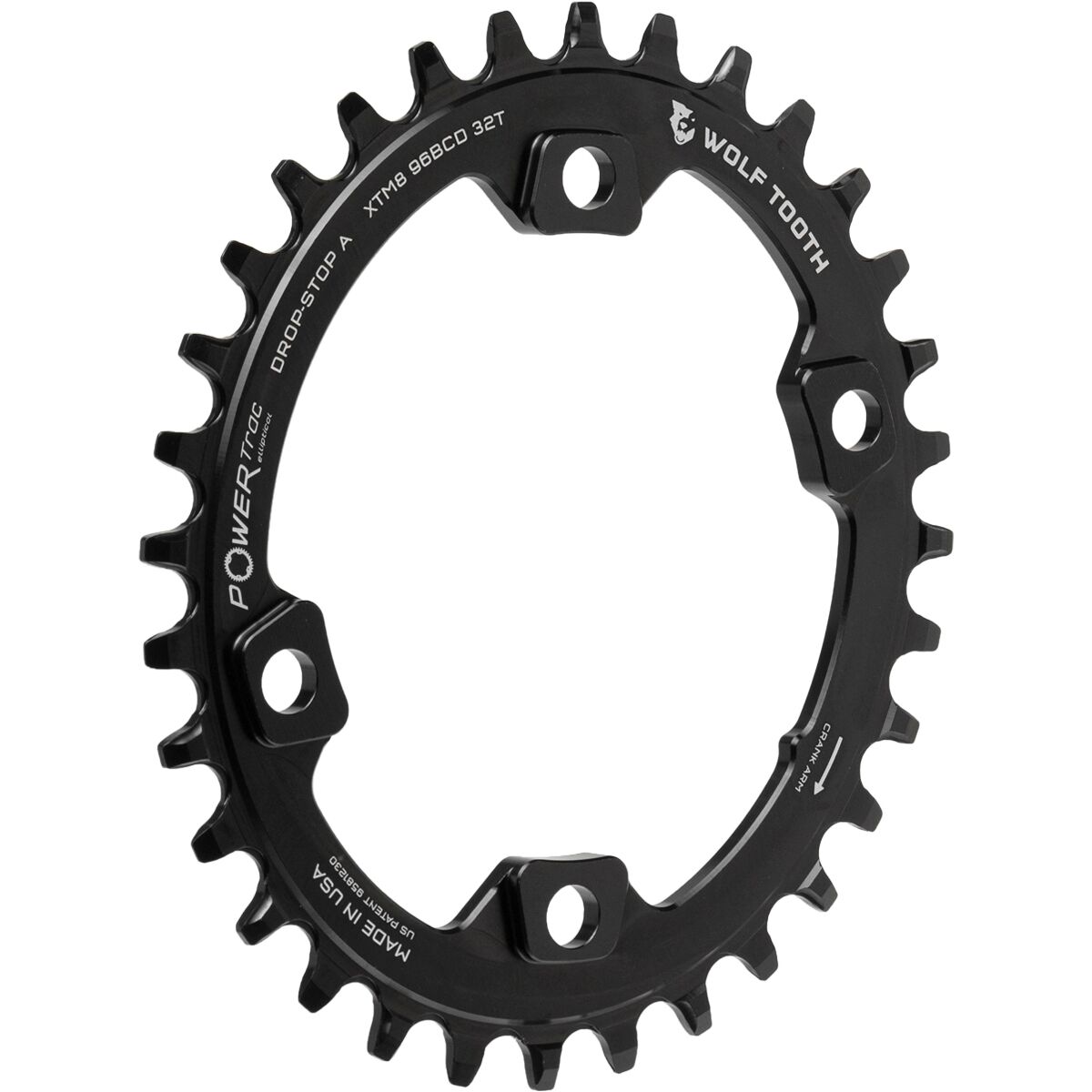 Звезда для велосипеда Wolf Tooth Components Drop Stop PowerTrac Shimano Wolf Tooth Components