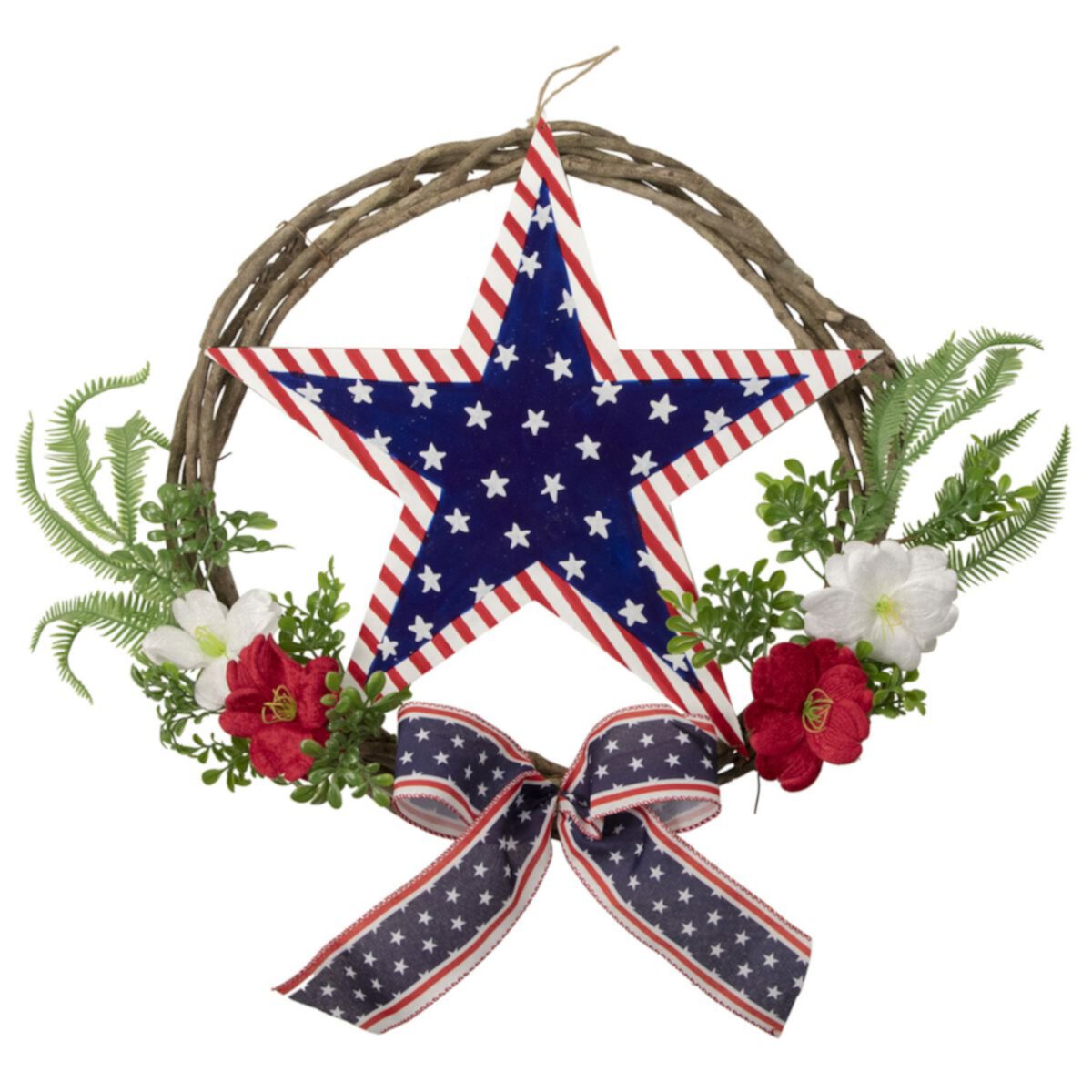 American Star Artificial Floral Patriotic Wreath Northlight