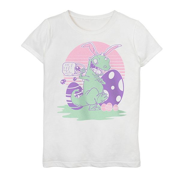 Футболка Nickelodeon для девочек Rugrats Reptar Eggs Easter Graphic Tee Nickelodeon