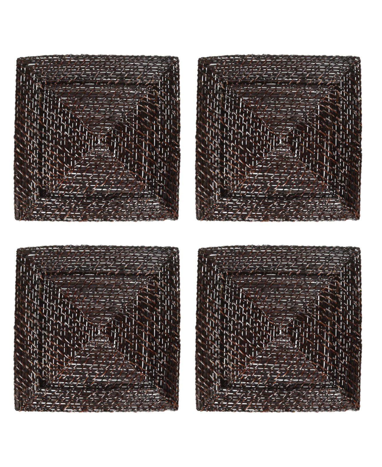 13-дюймовые квадратные зарядные пластины, набор из 4 шт. American Atelier