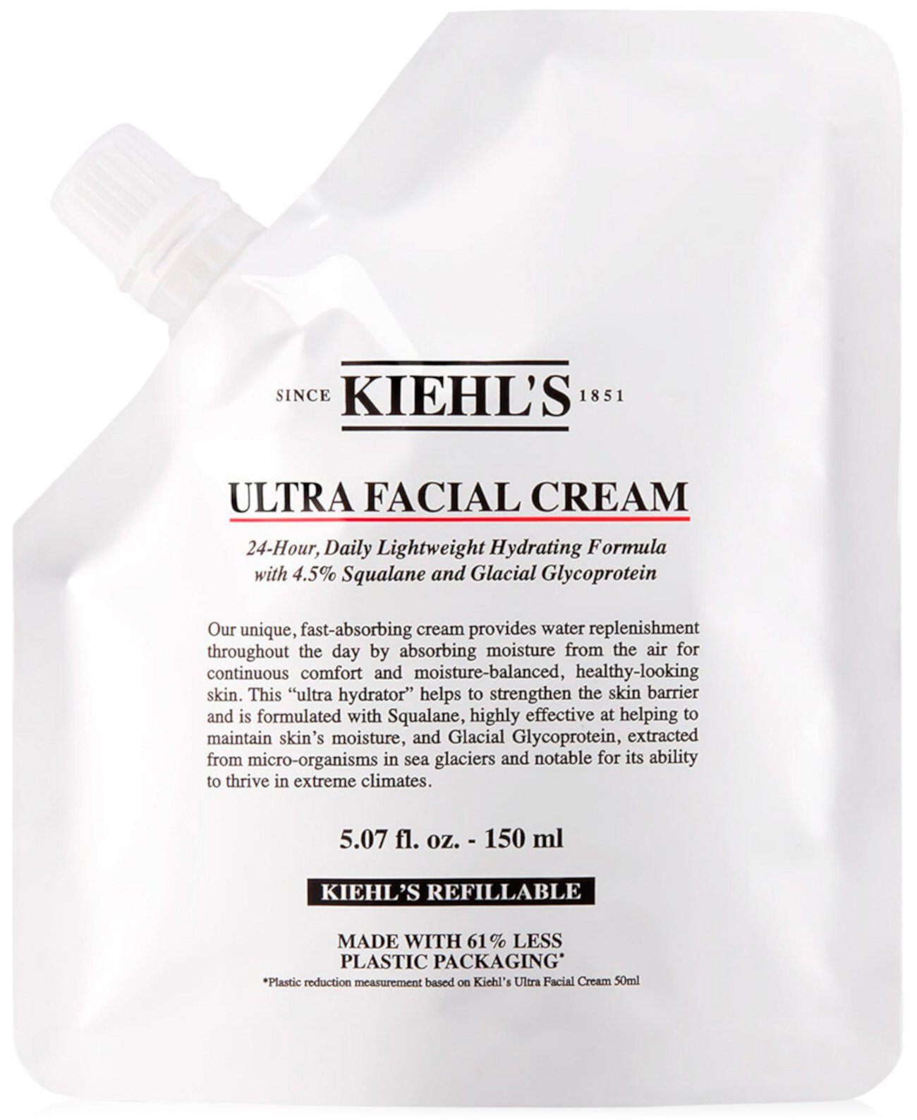 Пакетик Ultra Facial Cream Refill Pouch, 5,07 унции. Kiehl's Since 1851