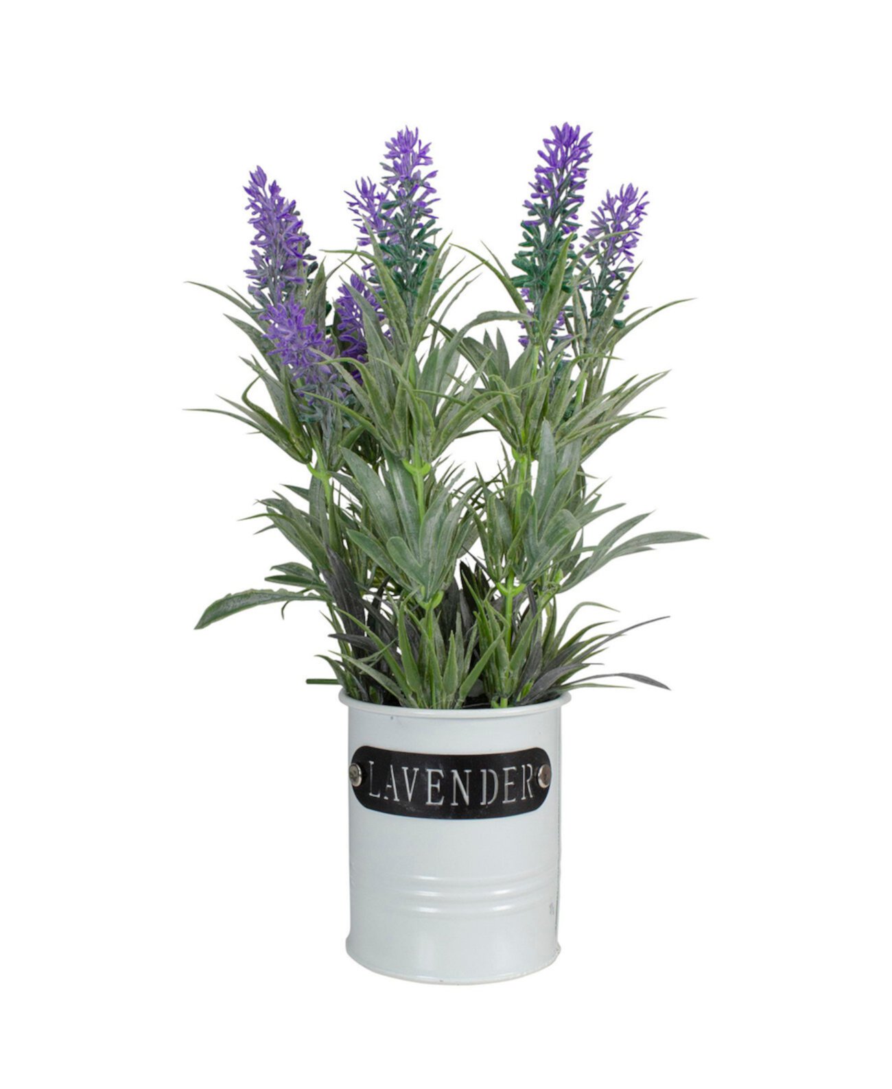Artificial Lavender Arrangement in Tin Can, 11" Northlight