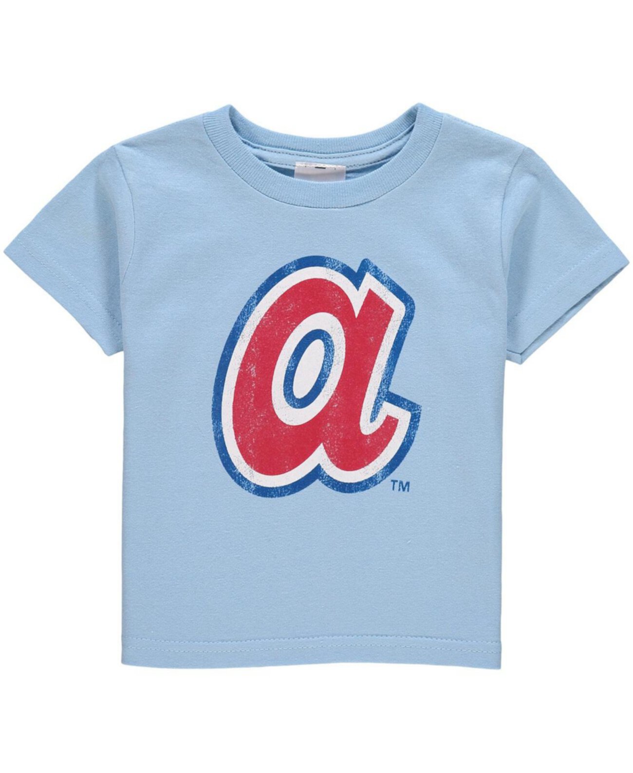 Голубая футболка Atlanta Braves Cooperstown Collection для мальчиков и девочек для малышей Soft As A Grape