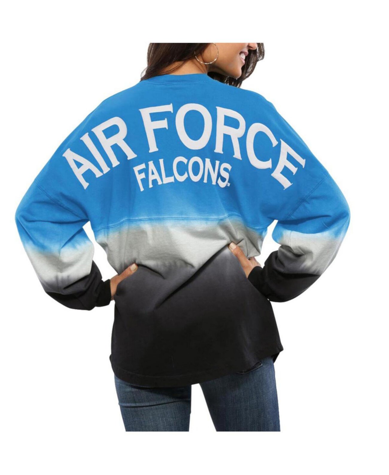 Женский джерси Royal Air Force Falcons с длинными рукавами и омбре, окрашенный погружением Spirit Spirit Jersey