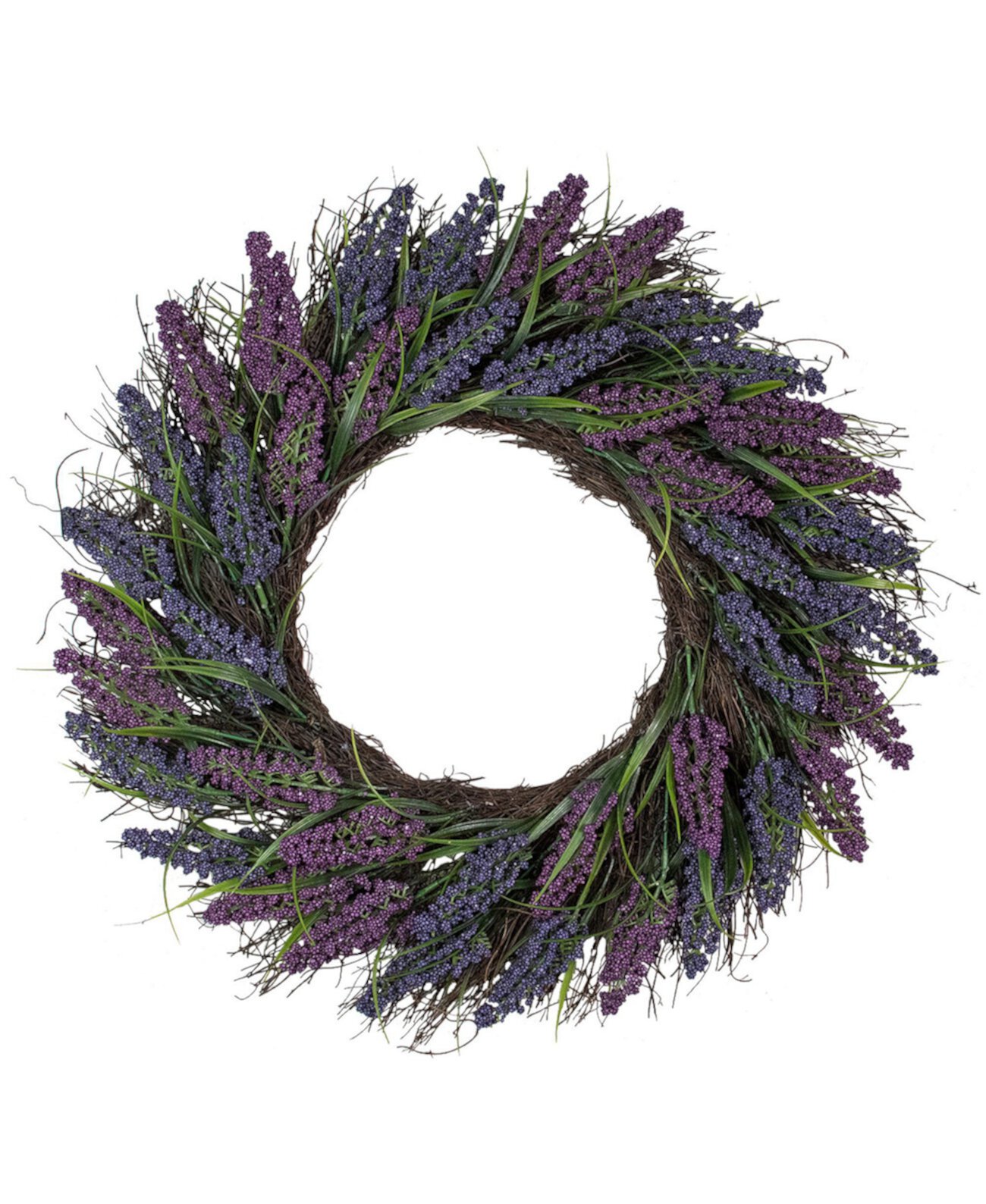 Lavender Spiral Vine Wreath, 22" Northlight