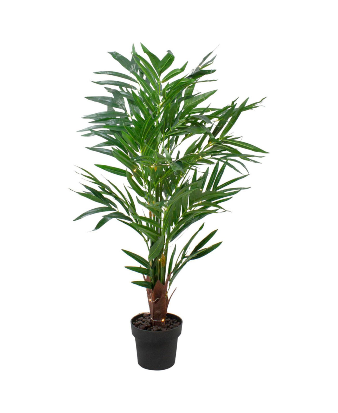 LED Lighted Potted Artificial Ravenea Palm Plant, 42" Northlight